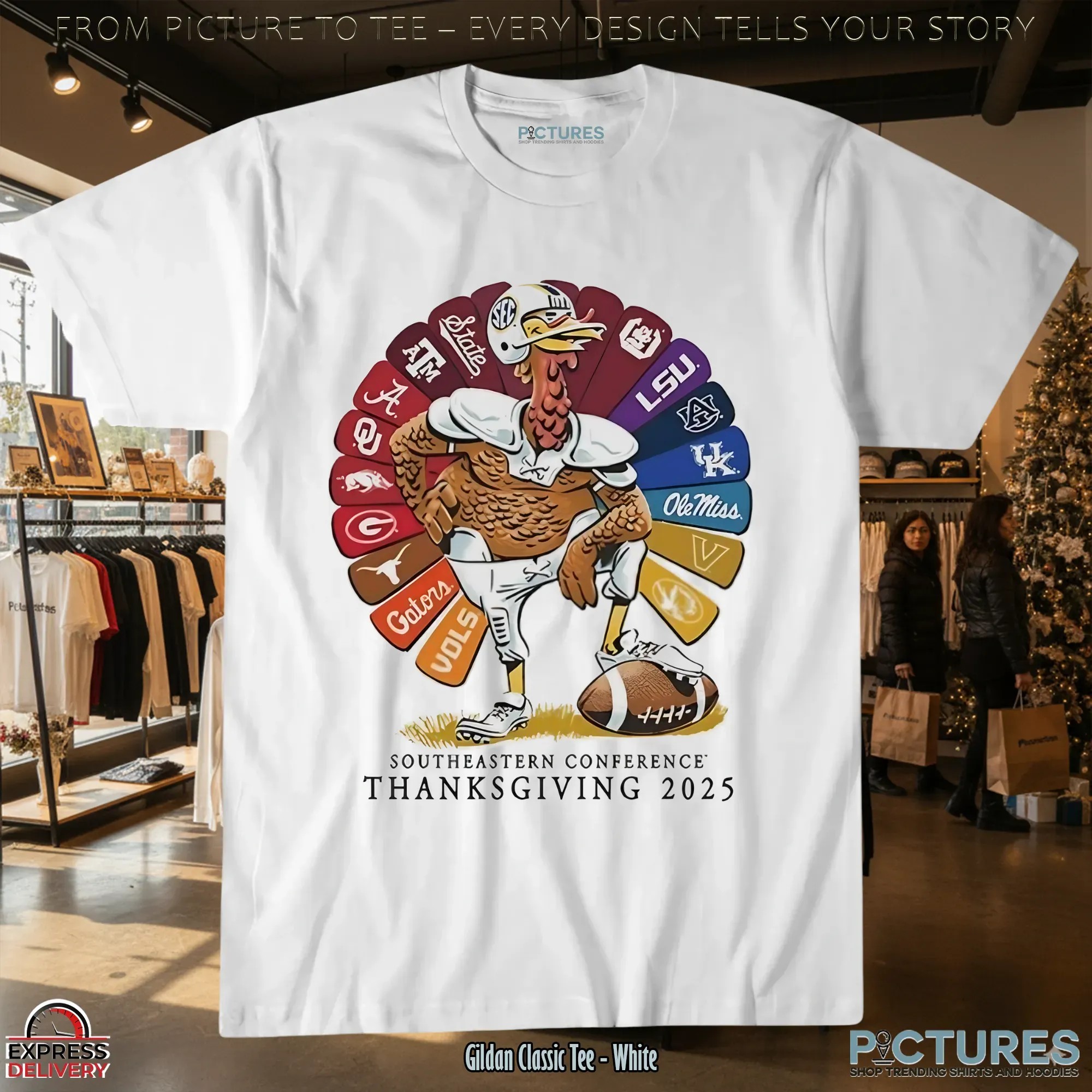 Turkey Southeastern Conference 2025 SEC Thanksgiving All Teams T Shirt