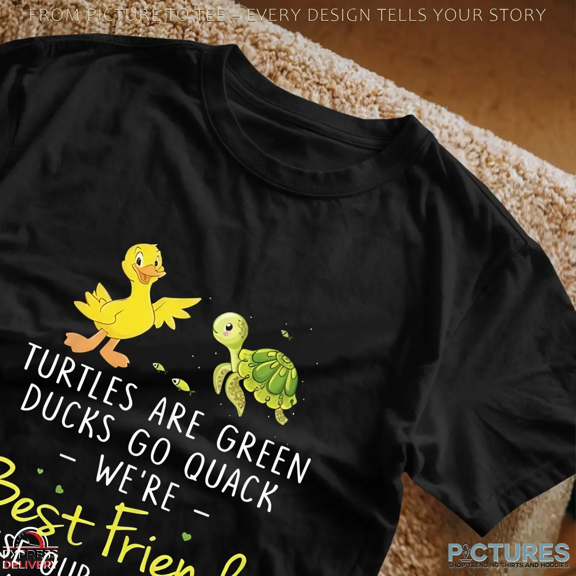 Turtles Are Green Ducks Go Quack We're Best Friends Cause Our Heads Are Equally Whack T Shirt