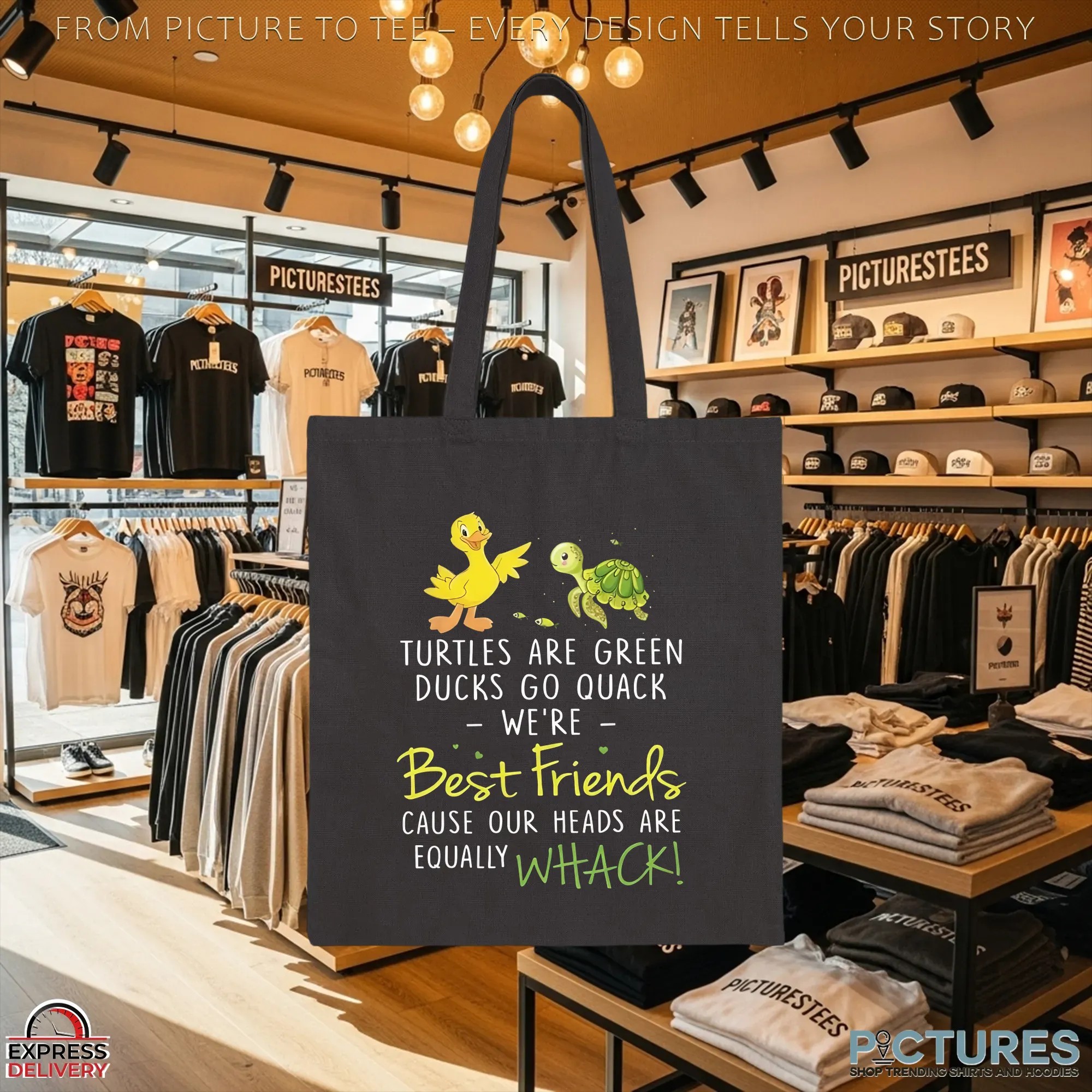 Turtles Are Green Ducks Go Quack We're Best Friends Cause Our Heads Are Equally Whack T Shirt