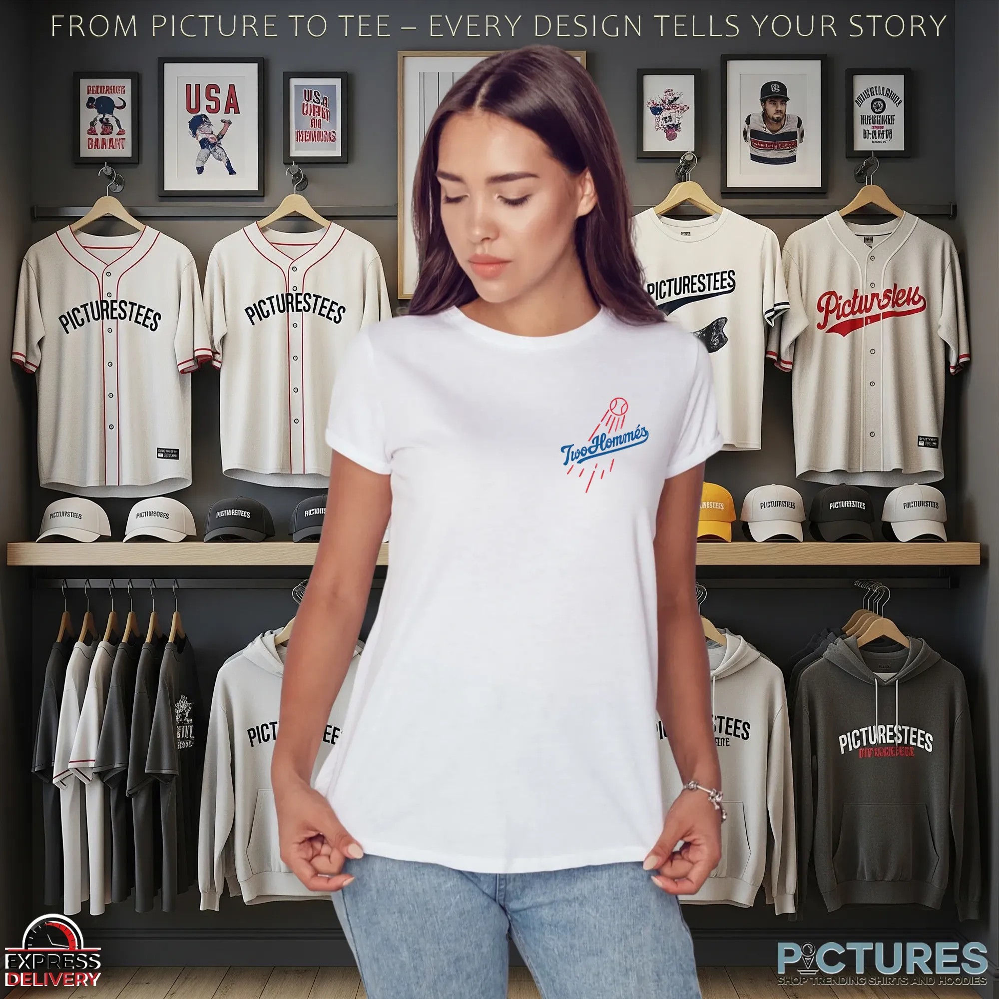 Two Hommés x Los Angeles Dodgers Mashup T Shirt