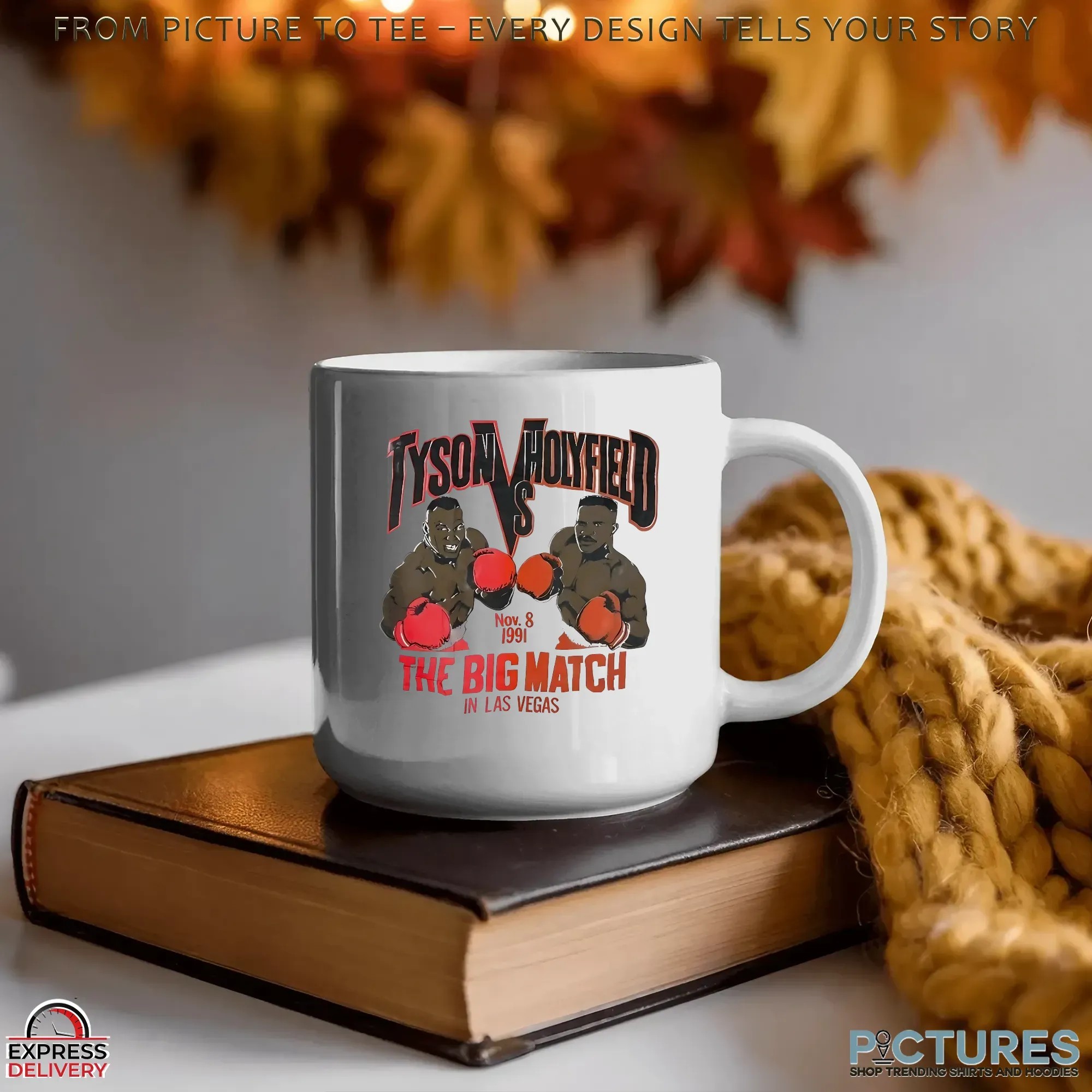 Tyson Vs Holyfield The Big Match In Las Vegas 1991 Graphic T Shirt Tyson Vs Holyfield The Big Match In Las Vegas 1991 Graphic T Shirt