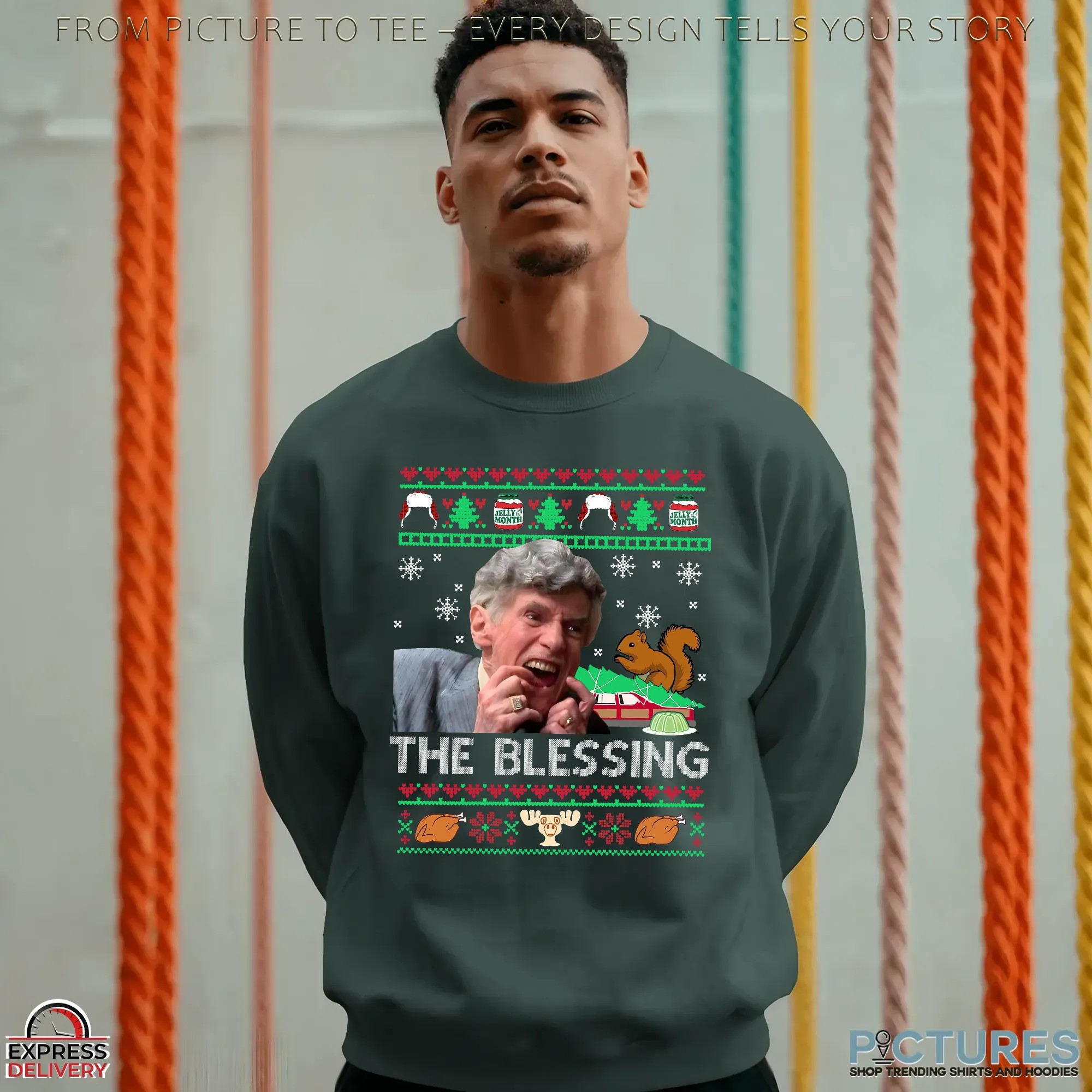Uncle Lewis The Blessing National Lampoon's Christmas Vacation Ugly Christmas T Shirt