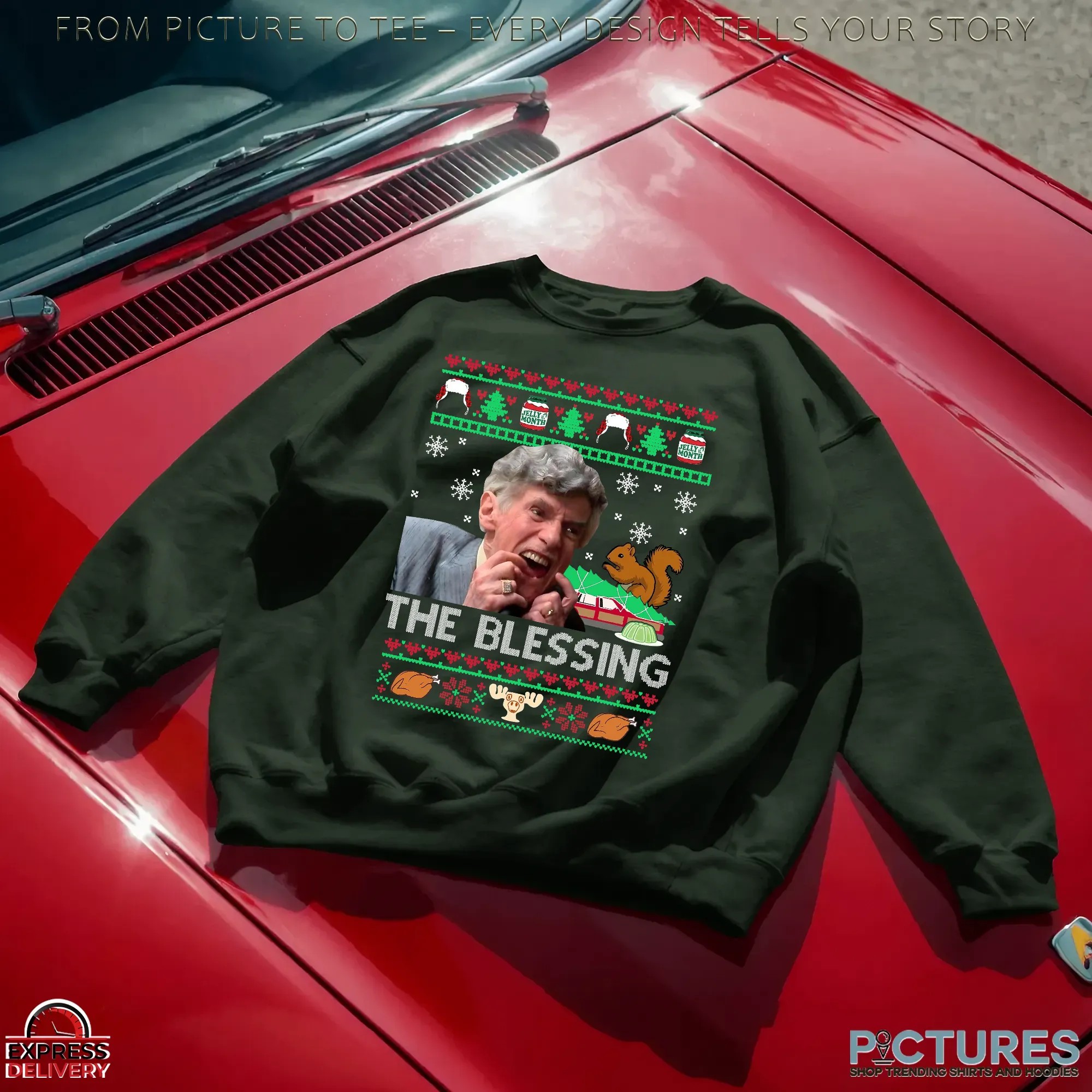 Uncle Lewis The Blessing National Lampoon's Christmas Vacation Ugly Christmas T Shirt