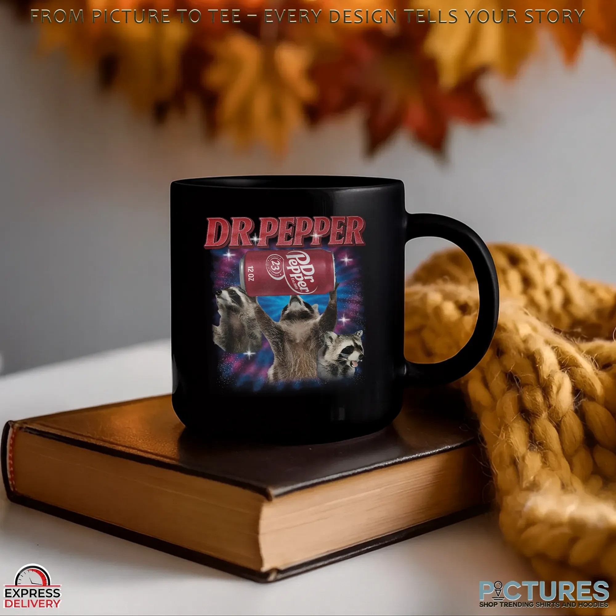 Vintage Three Raccoons Dr Pepper Vintage Bootleg T Shirt