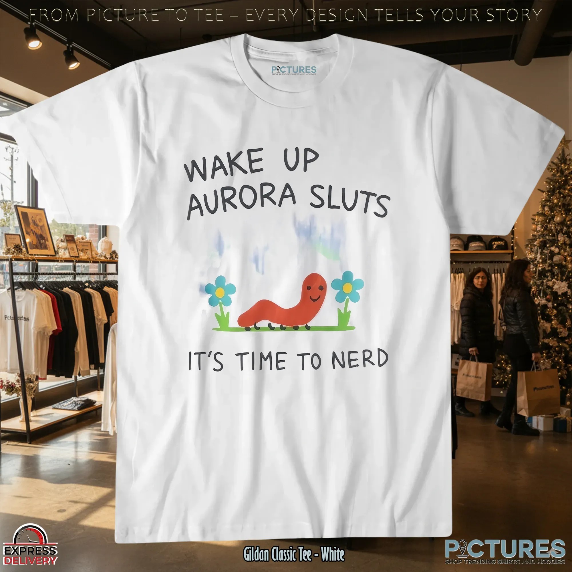 Wake Up Aurora Sluts Its Time To Nerd Graphic T Shirt