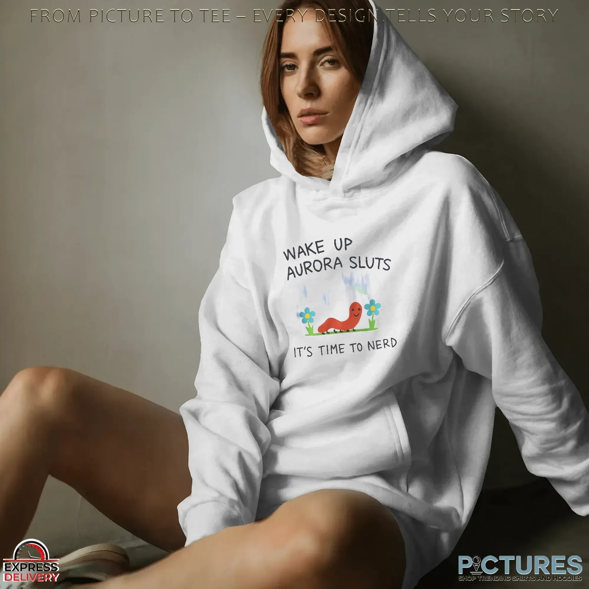 Wake Up Aurora Sluts Its Time To Nerd Graphic T Shirt Wake Up Aurora Sluts Its Time To Nerd Graphic T Shirt