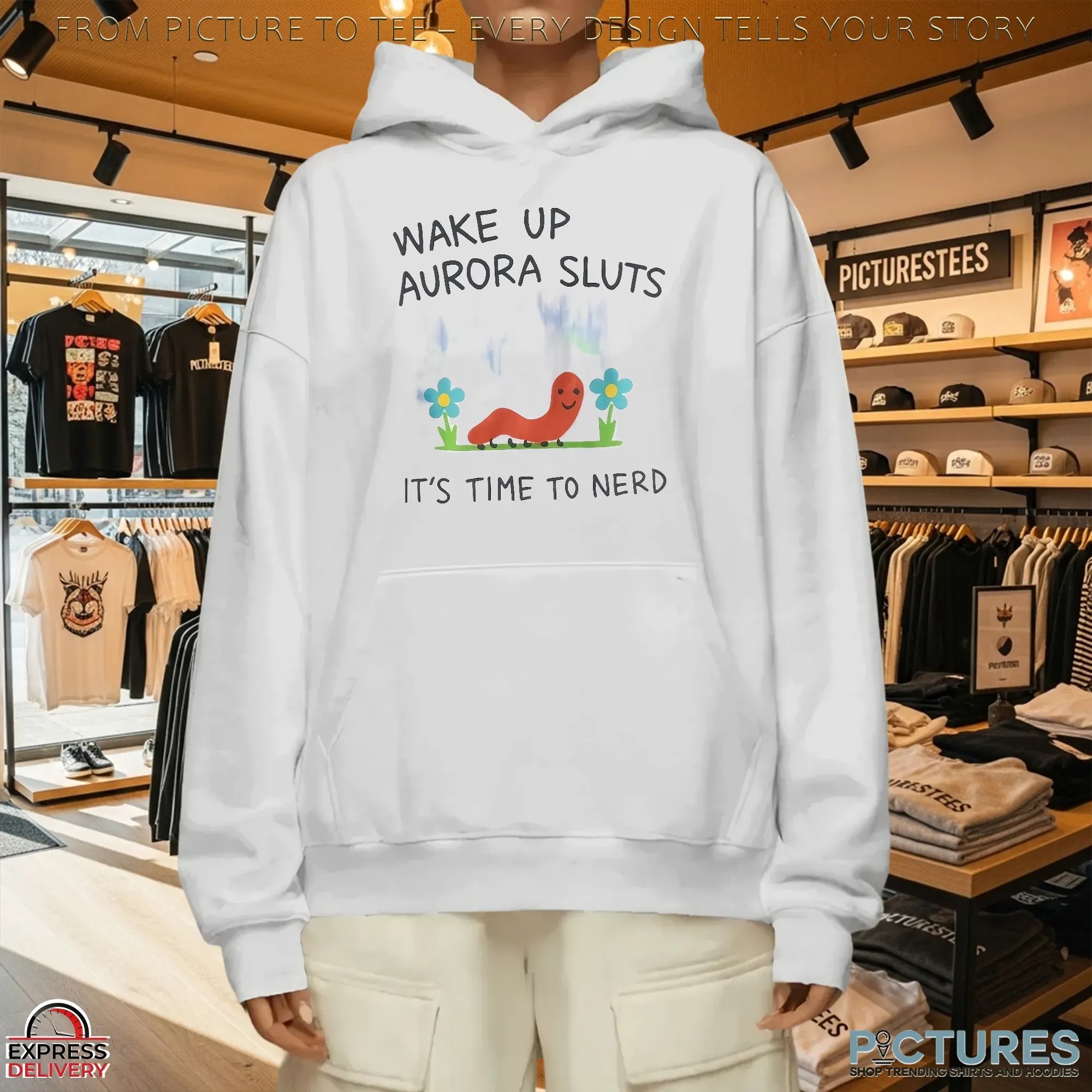 Wake Up Aurora Sluts Its Time To Nerd Graphic T Shirt Wake Up Aurora Sluts Its Time To Nerd Graphic T Shirt