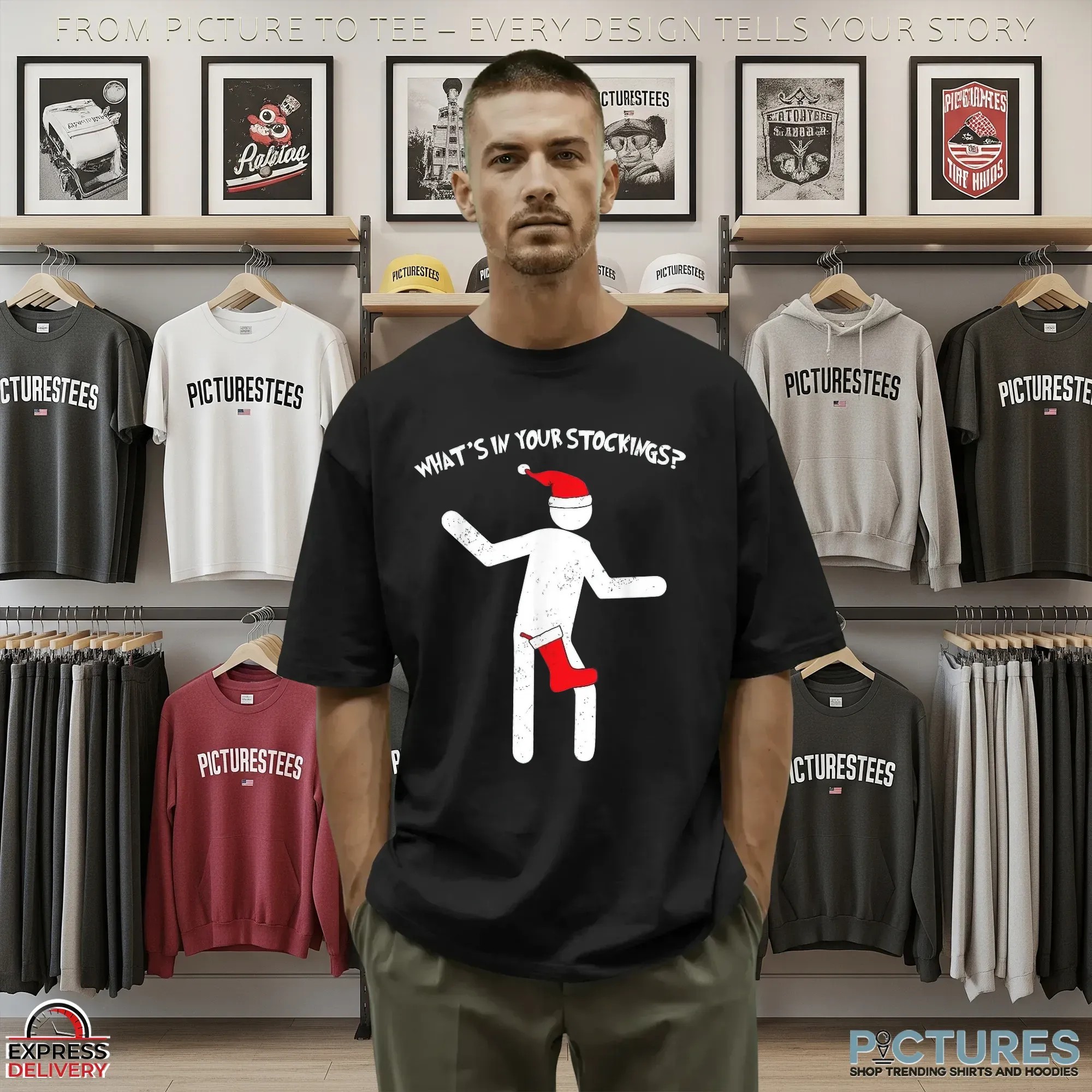 What's In Your Stocking Funny Naughty Christmas T Shirt What's In Your Stocking Funny Naughty Christmas T Shirt