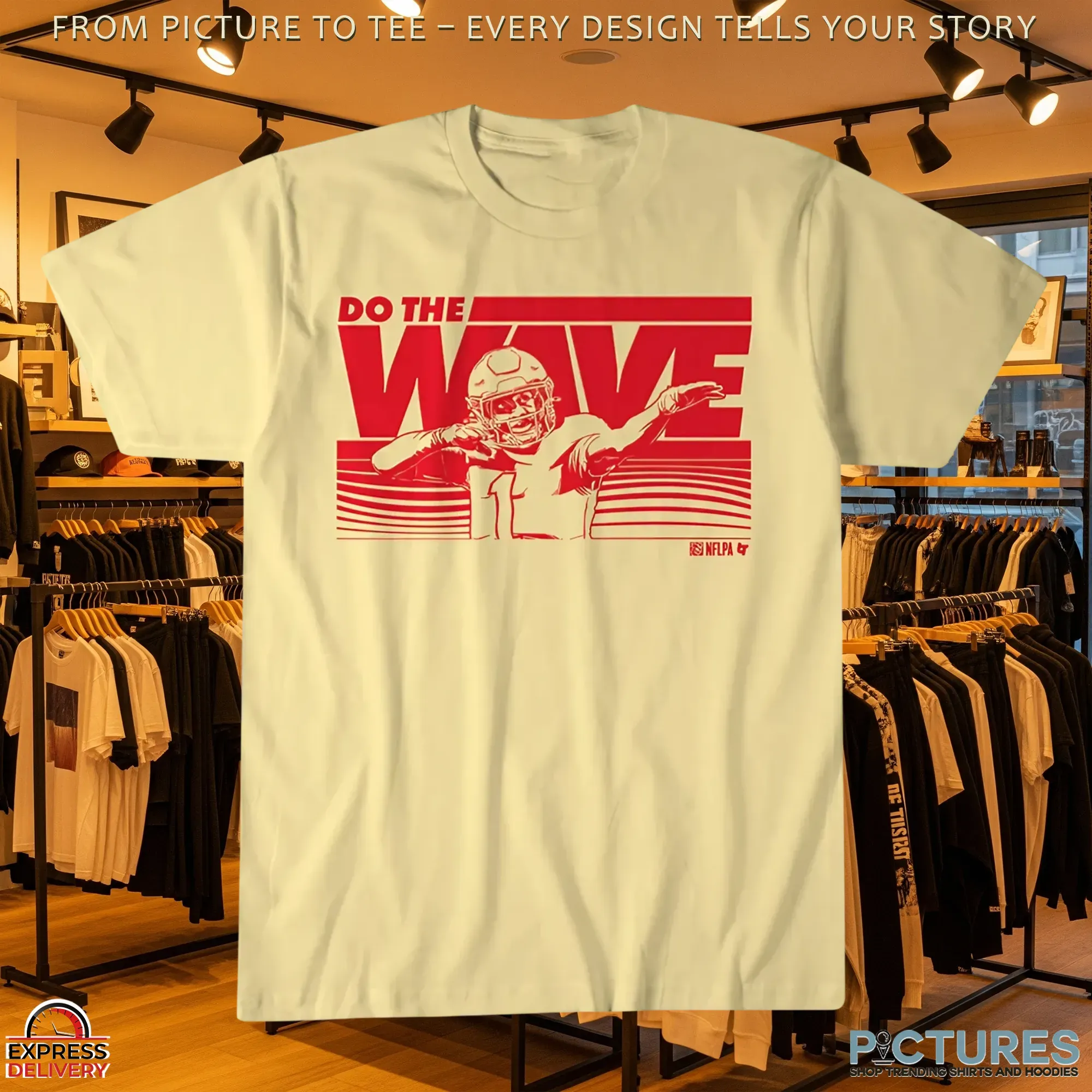 Kansas City Chiefs Football Xavier Worthy Do The Wave T Shirt