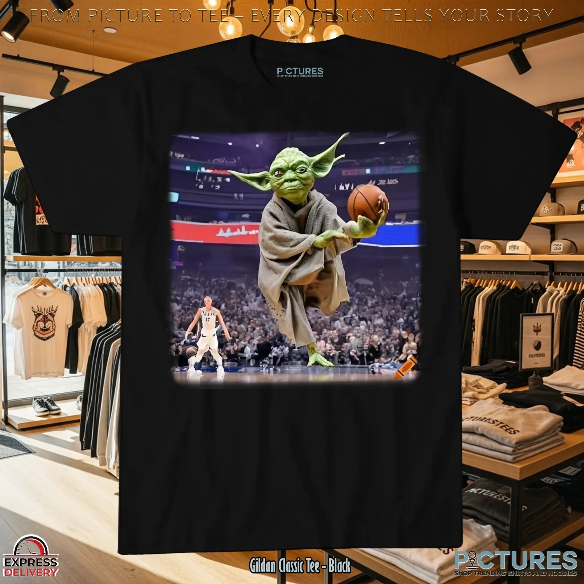 Yoda Dunking In An Nba Game T Shirt