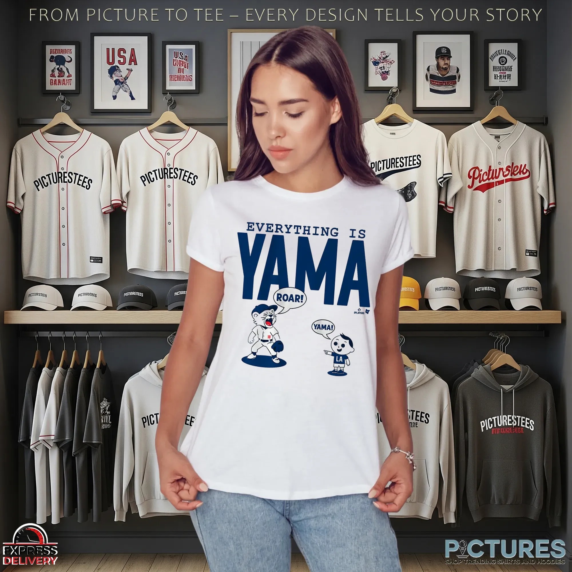 Yoshinobu Yamamoto Los Angeles Dodgers Everything Is Yama T Shirt