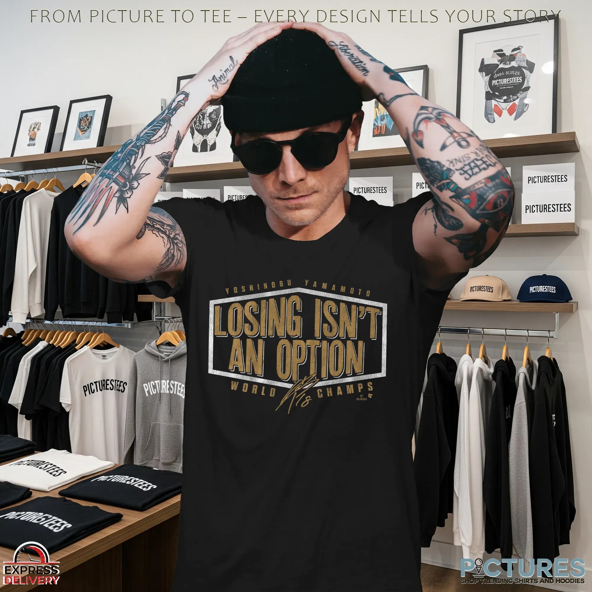 Yoshinobu Yamamoto Losing Isn't An Option LA Dodgers World Champs Edition T Shirt