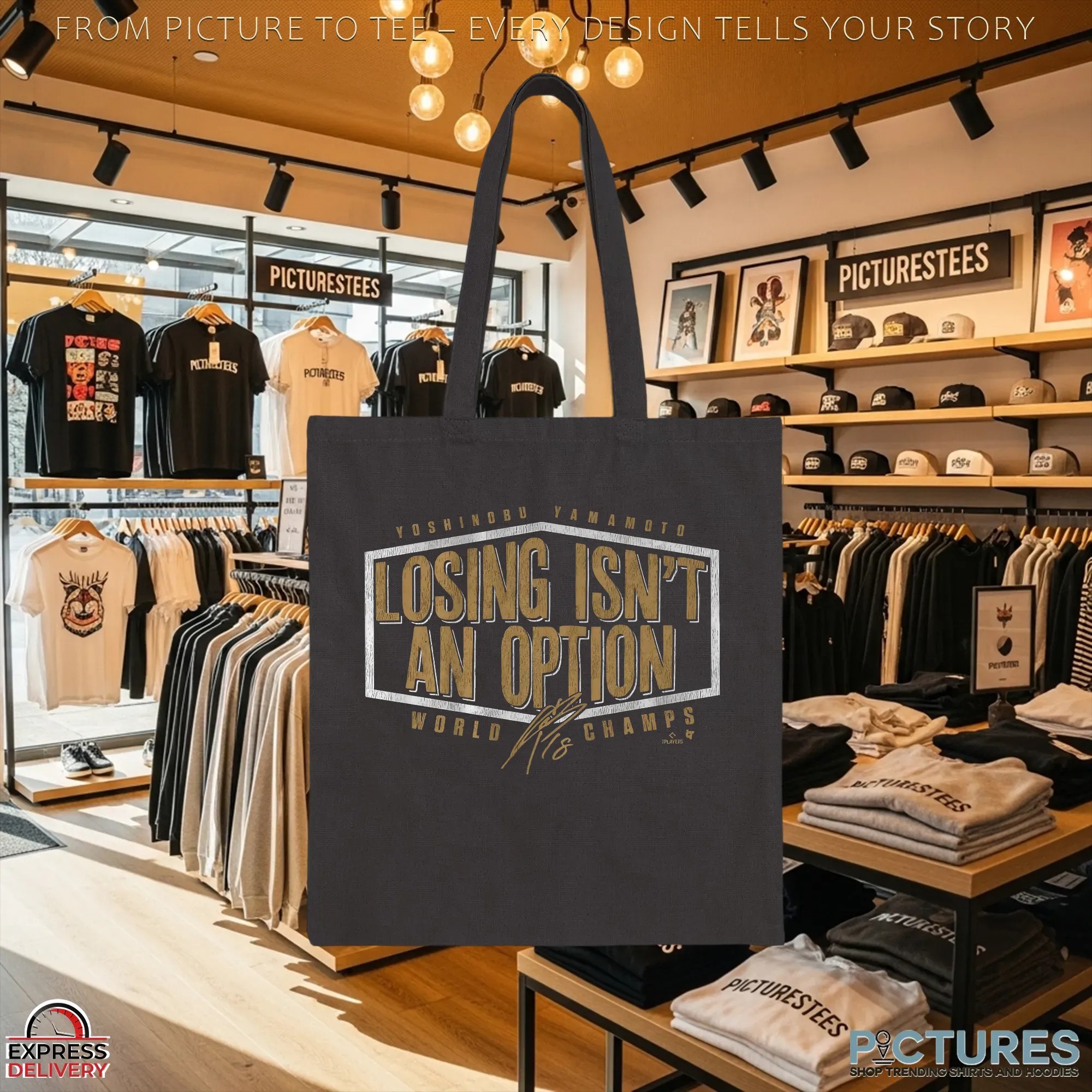Yoshinobu Yamamoto Losing Isn't An Option LA Dodgers World Champs Edition T Shirt