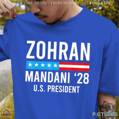 Zohran Mamdani 2028 US President NYC Mayor T Shirt