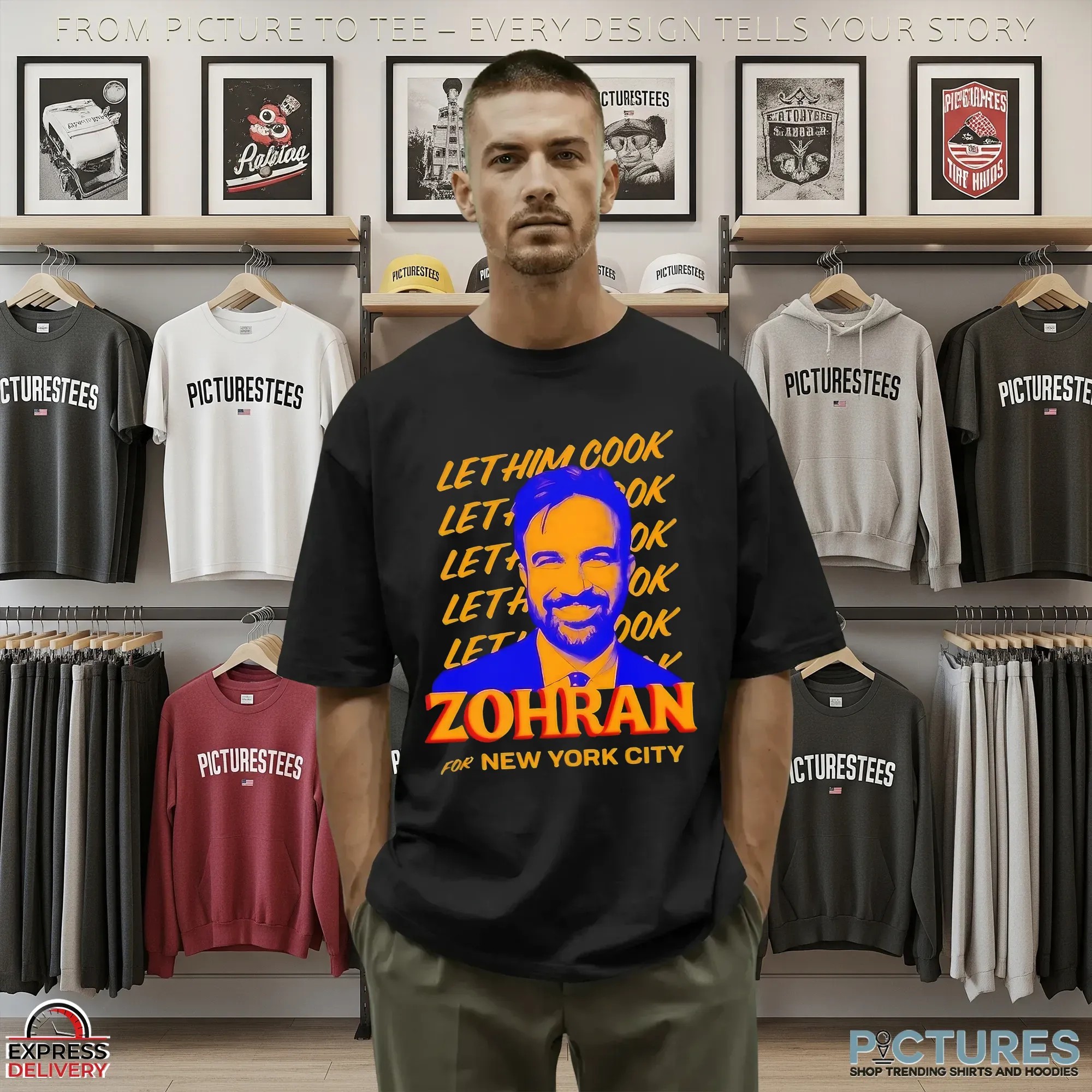 Zohran Mamdani For New York City Let Him Cook Graphic T Shirt