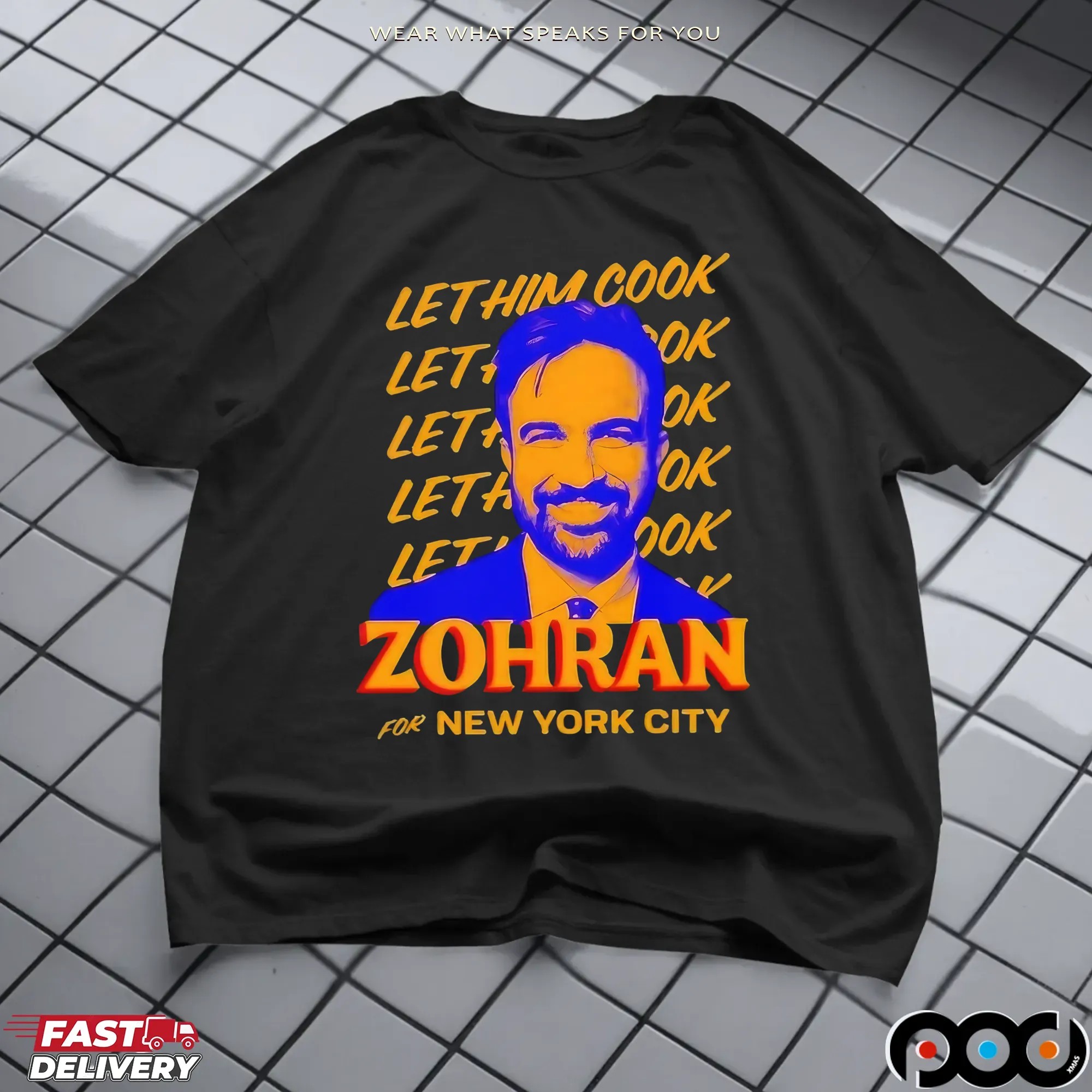 Zohran Mamdani For New York City Let Him Cook Repeat T Shirt