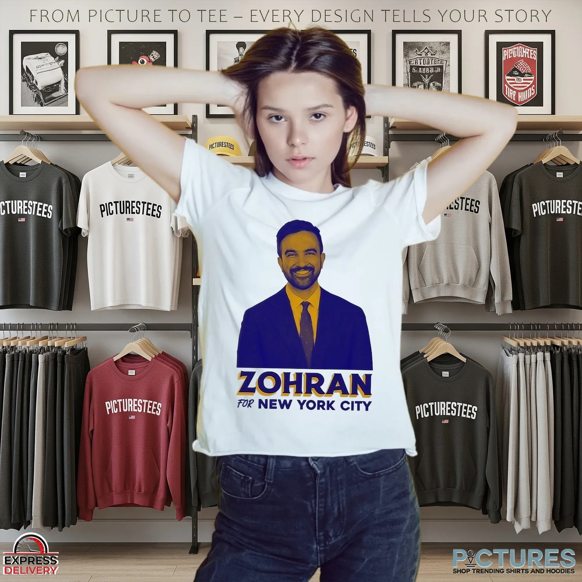 Zohran Mamdani For New York City Portrait T Shirt