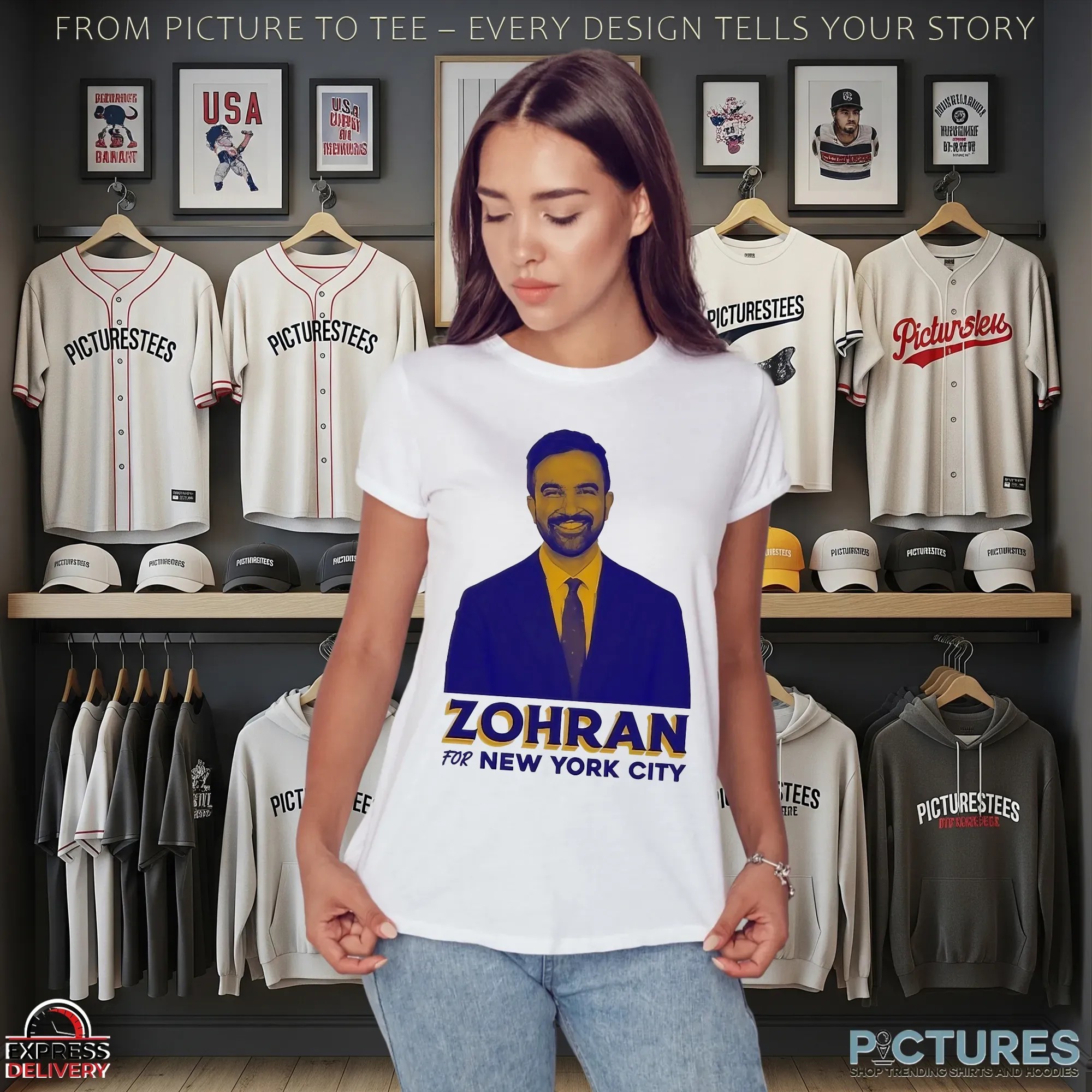 Zohran Mamdani For New York City Portrait T Shirt