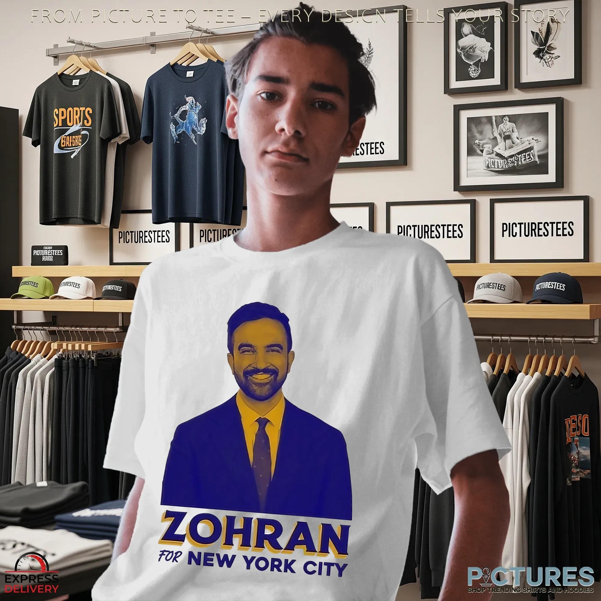 Zohran Mamdani For New York City Portrait T Shirt