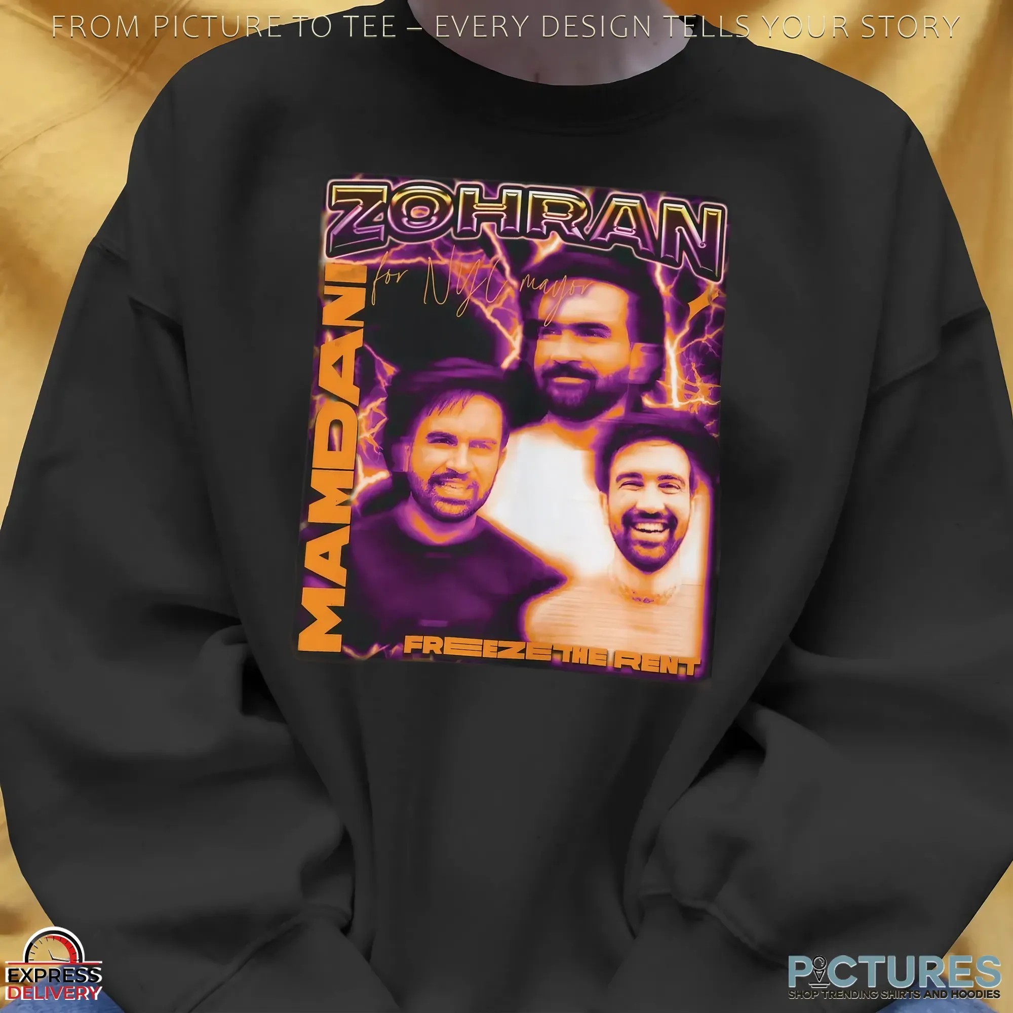 Zohran Mamdani for NYC Mayor Freeze The Rent Bootleg 90s Hip Hop Style T Shirt Zohran Mamdani for NYC Mayor Freeze The Rent Bootleg 90s Hip Hop Style T Shirt