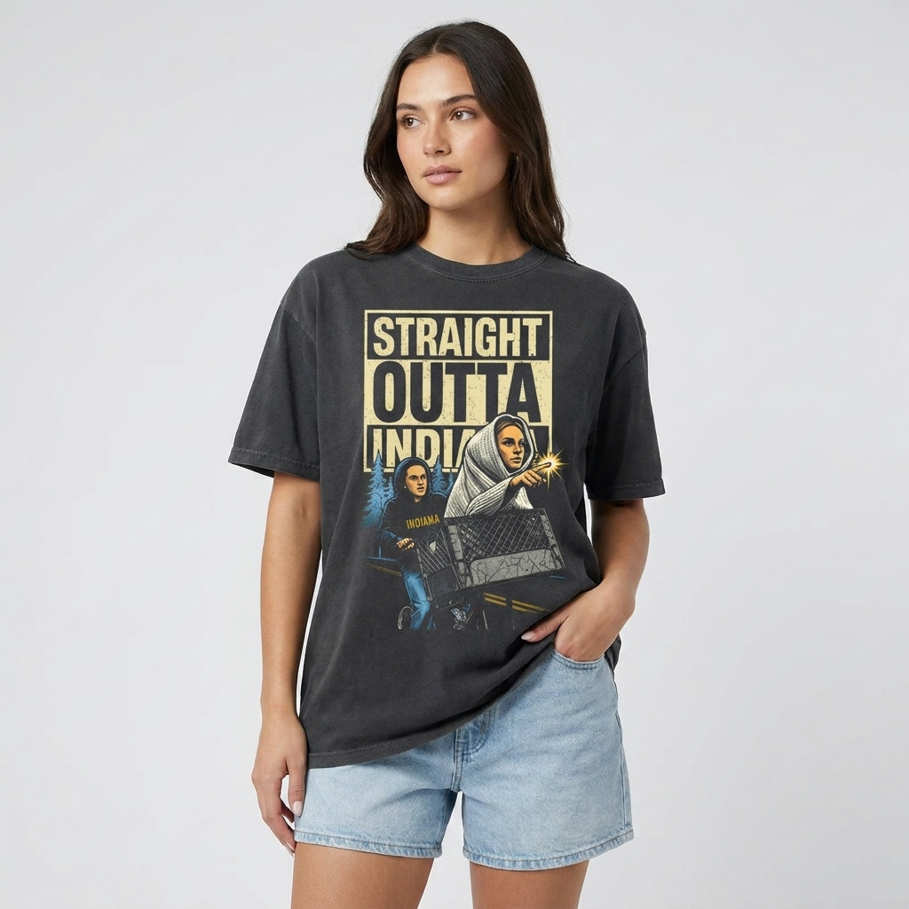 Caitlin Clark Straight Outta Indiana E.T. Parody Shirt