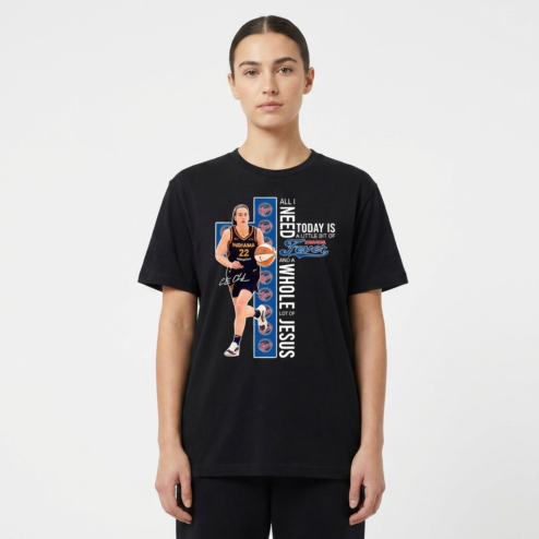Caitlin Clark Indiana Fever Shirt | Faith & Basketball Fan Tee