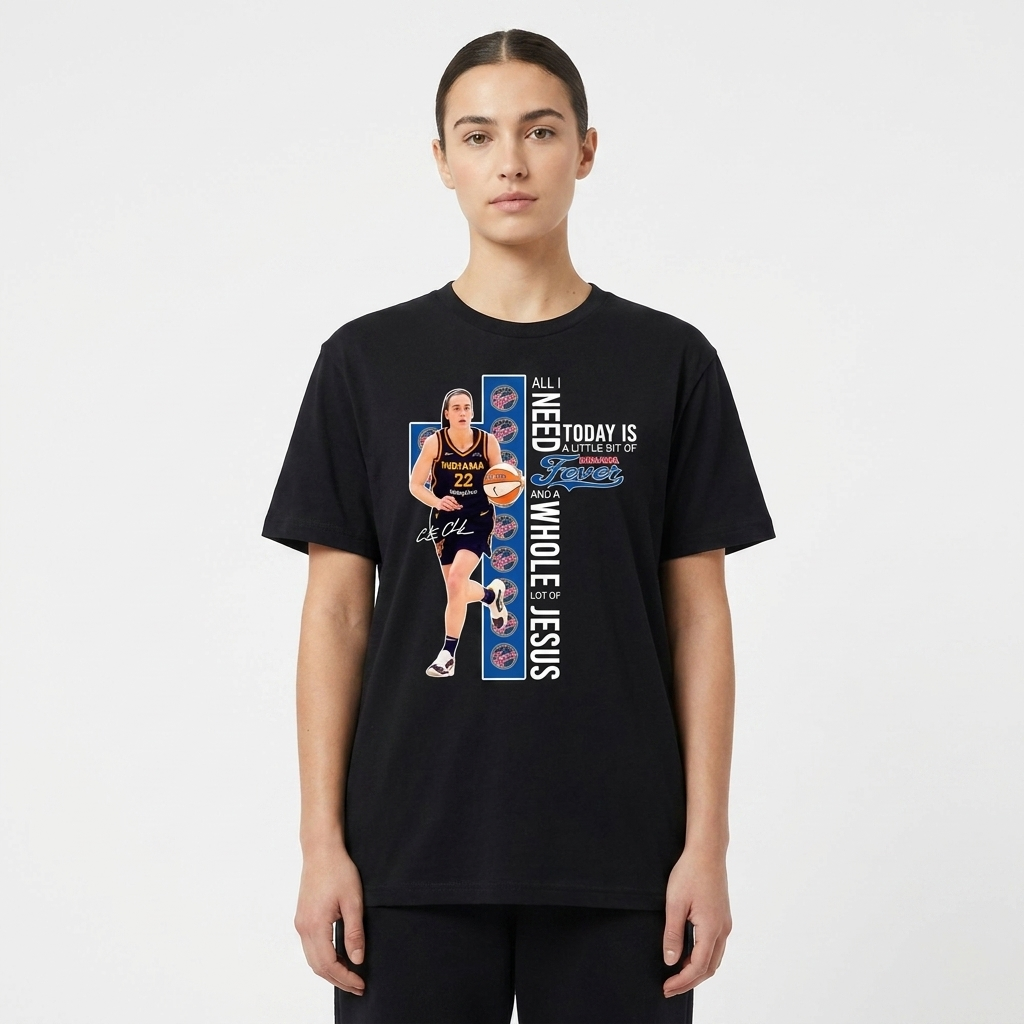 Caitlin Clark Indiana Fever Shirt | Faith & Basketball Fan Tee