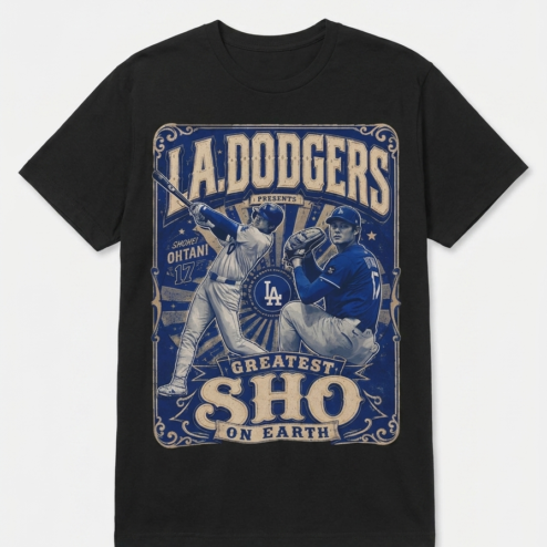 Shohei Ohtani Greatest Sho On Earth LA Dodgers Graphic Tee