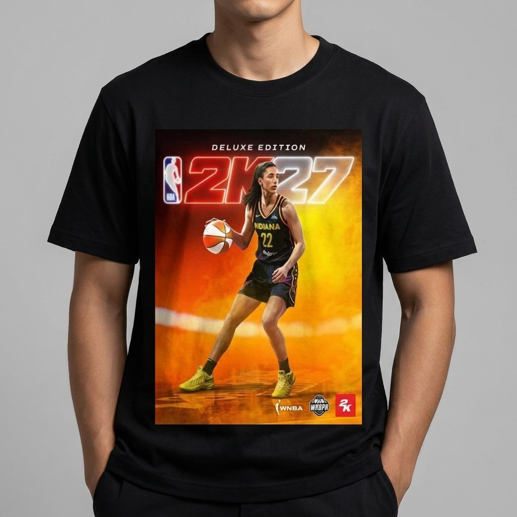Caitlin Clark NBA 2K27 Deluxe Edition Cover T-Shirt