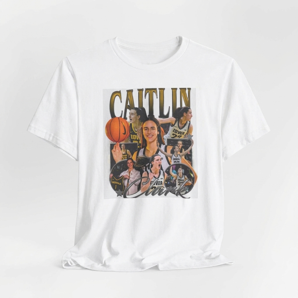 Caitlin Clark Vintage Bootleg T-Shirt | Iowa 22 to Indiana 1 Tee