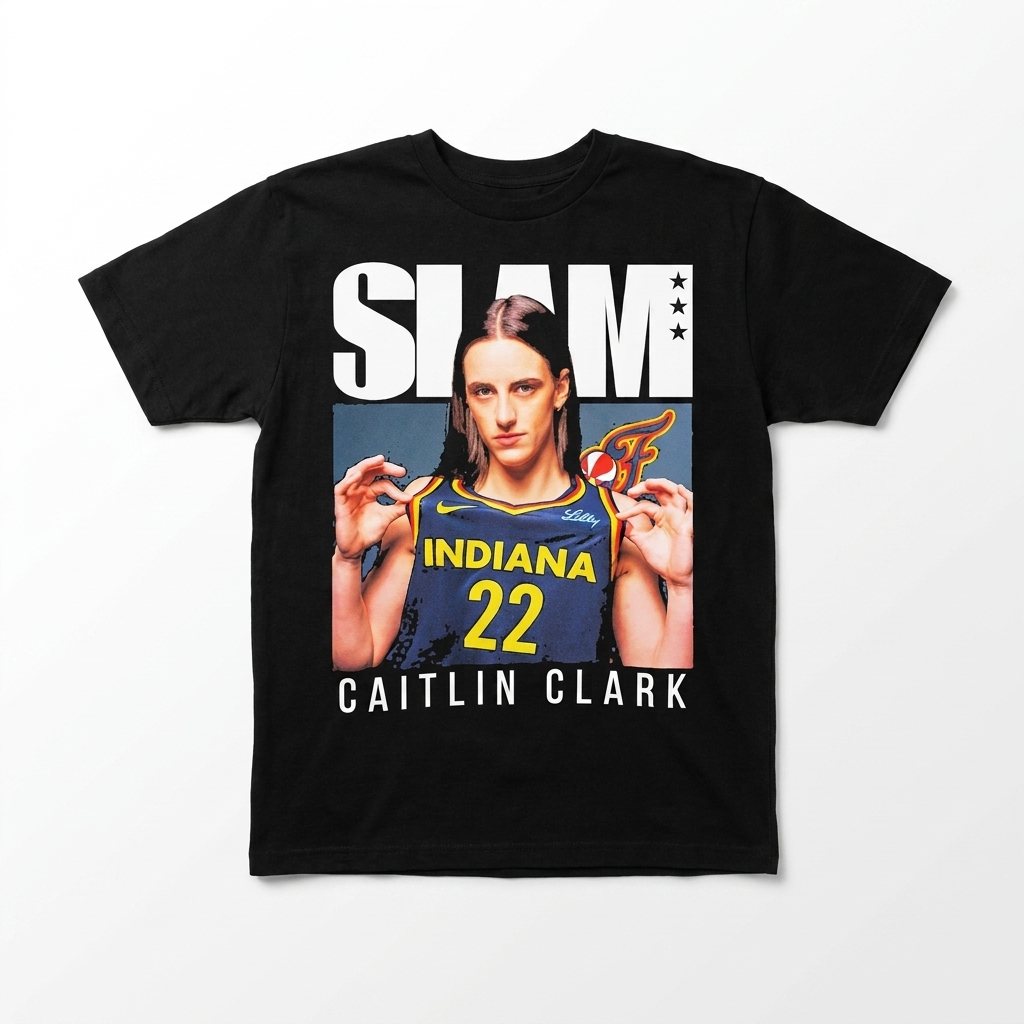 Caitlin Clark SLAM Cover Graphic Tee | Indiana Fever WNBA Shirt
