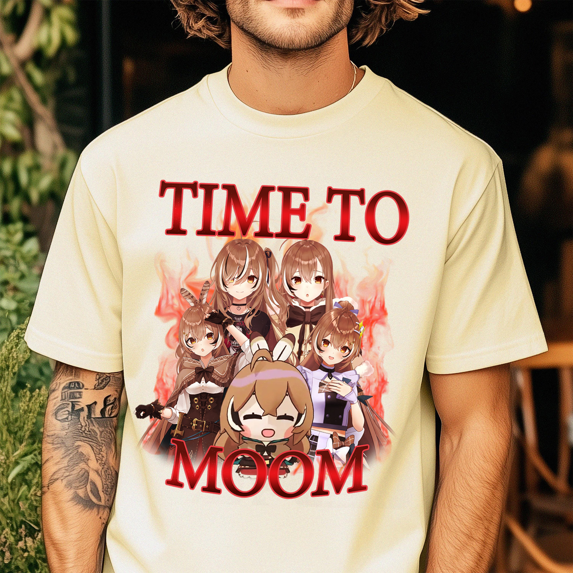 Nanashi Mumei Hololive Time To Moom Vintage Bootleg T Shirt 12 Picturestees Customized Gifts