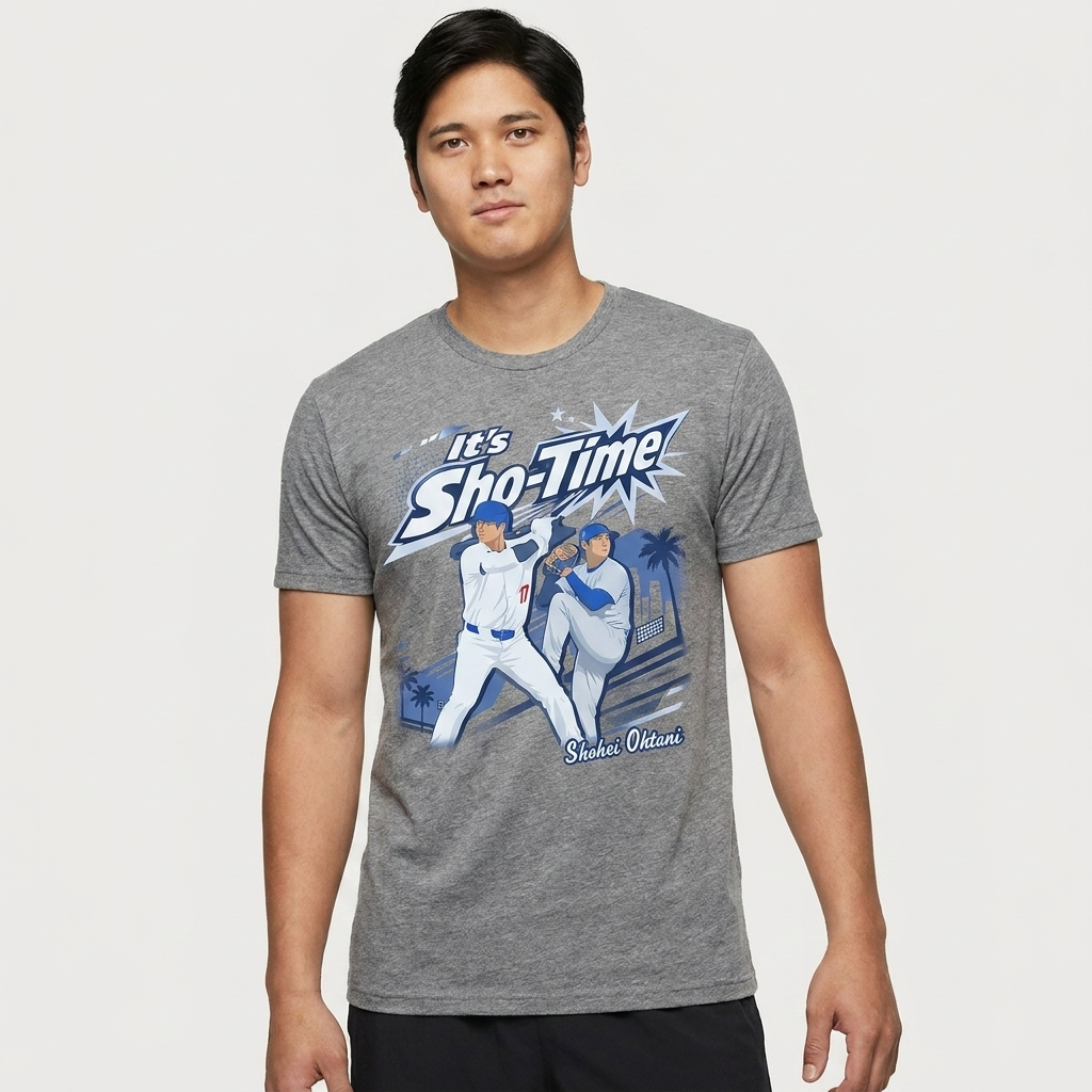 Shohei Ohtani It's Sho-Time Shirt - LA Baseball Graphic Tee