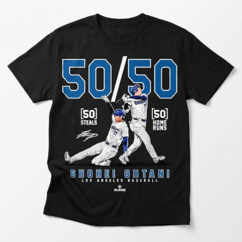 Shohei Ohtani 50/50 Club Shirt LA Baseball Graphic Tee