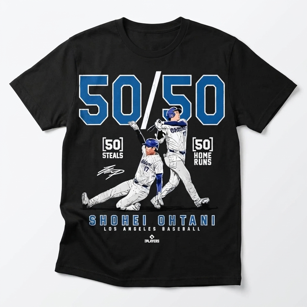 Shohei Ohtani 50/50 Club Shirt LA Baseball Graphic Tee