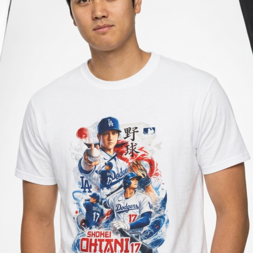 Shohei Ohtani LA Dodgers 17 Anime Art Graphic Tee