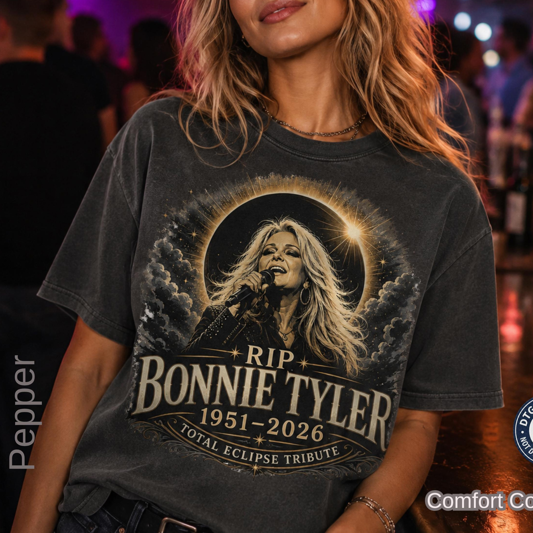 RIP Bonnie Tyler 1951-2026 Rock Music Memory Total Eclipse Tribute Shirt