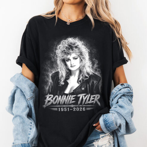 RIP Bonnie Tyler Total Eclipse Tribute Shirt 1951-2026 Rock Music Memory
