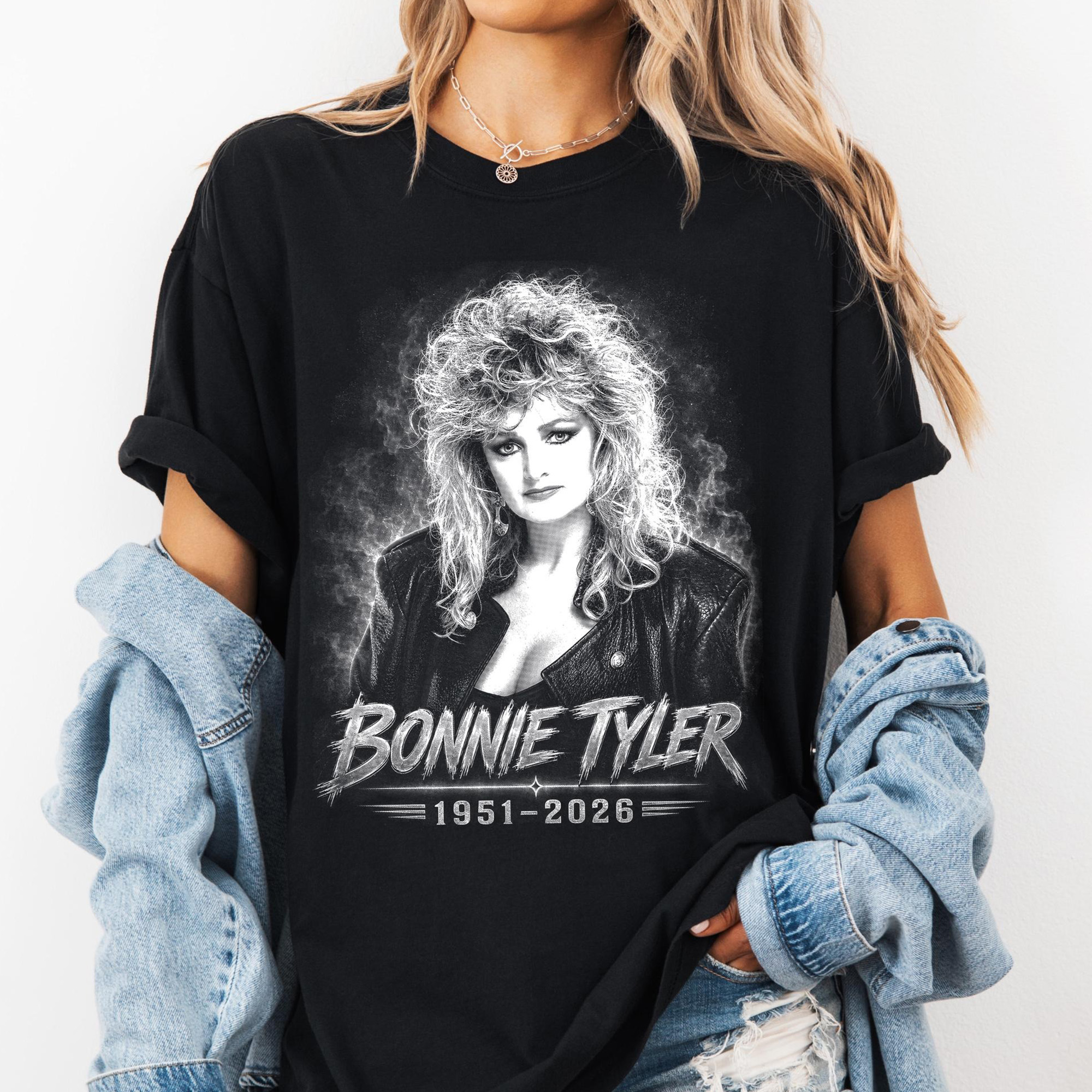 RIP Bonnie Tyler Total Eclipse Tribute Shirt 1951-2026 Rock Music Memory