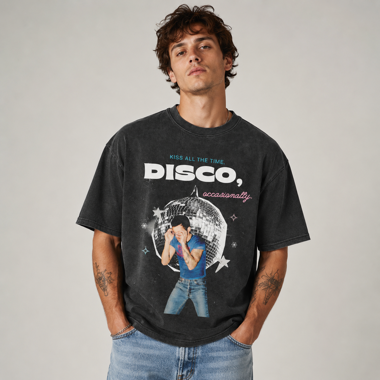 Kiss All The Time Disco Occasionally Vintage Tour Shirt