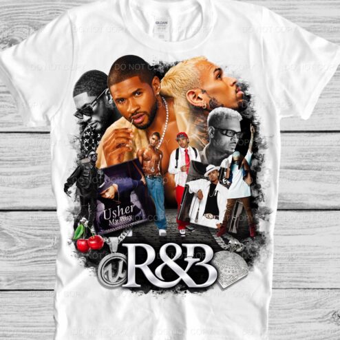 Usher & Chris Brown Vintage Bootleg Graphic Tee | The R&B Tour 2026