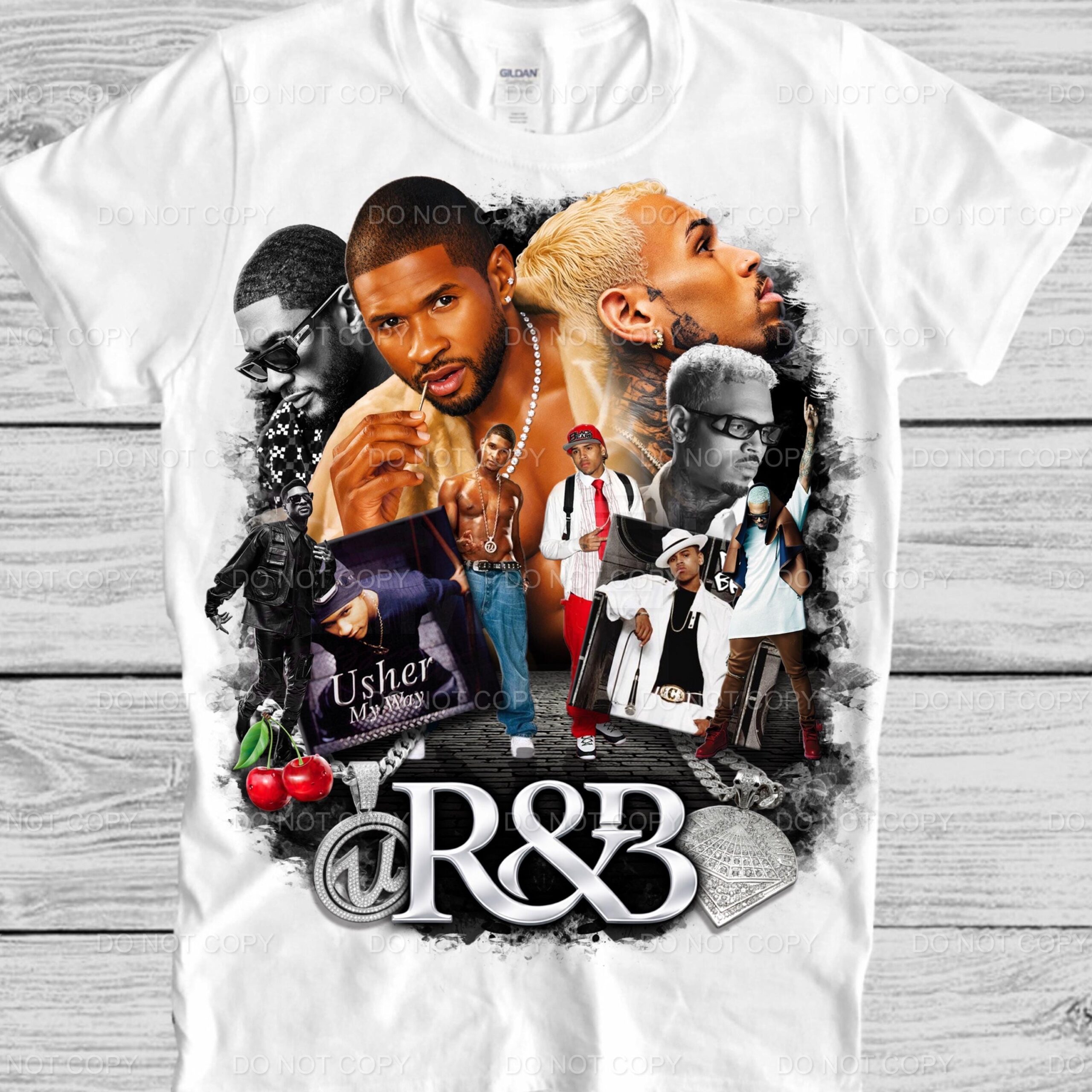Usher & Chris Brown Vintage Bootleg Graphic Tee | The R&B Tour 2026