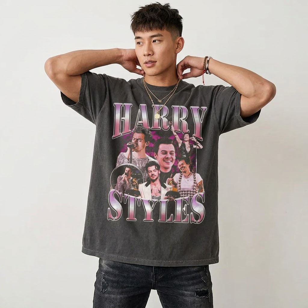 Vintage Harry Styles Graphic T-Shirt - Retro 90s Band Tee