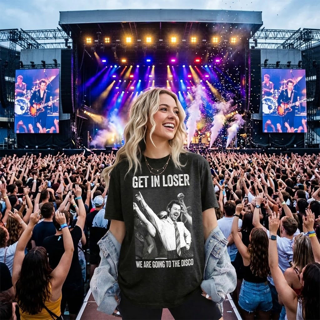 Get In Loser Disco T-Shirt | Funny Concert Graphic Tee