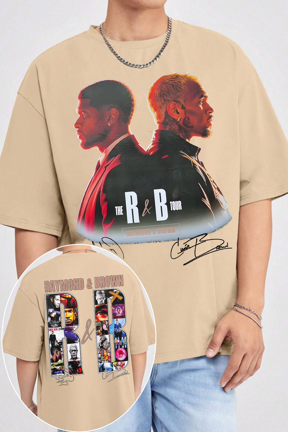 Vintage The R&B Tour Shirt - Chris Brown & Usher 2026 Concert Tee