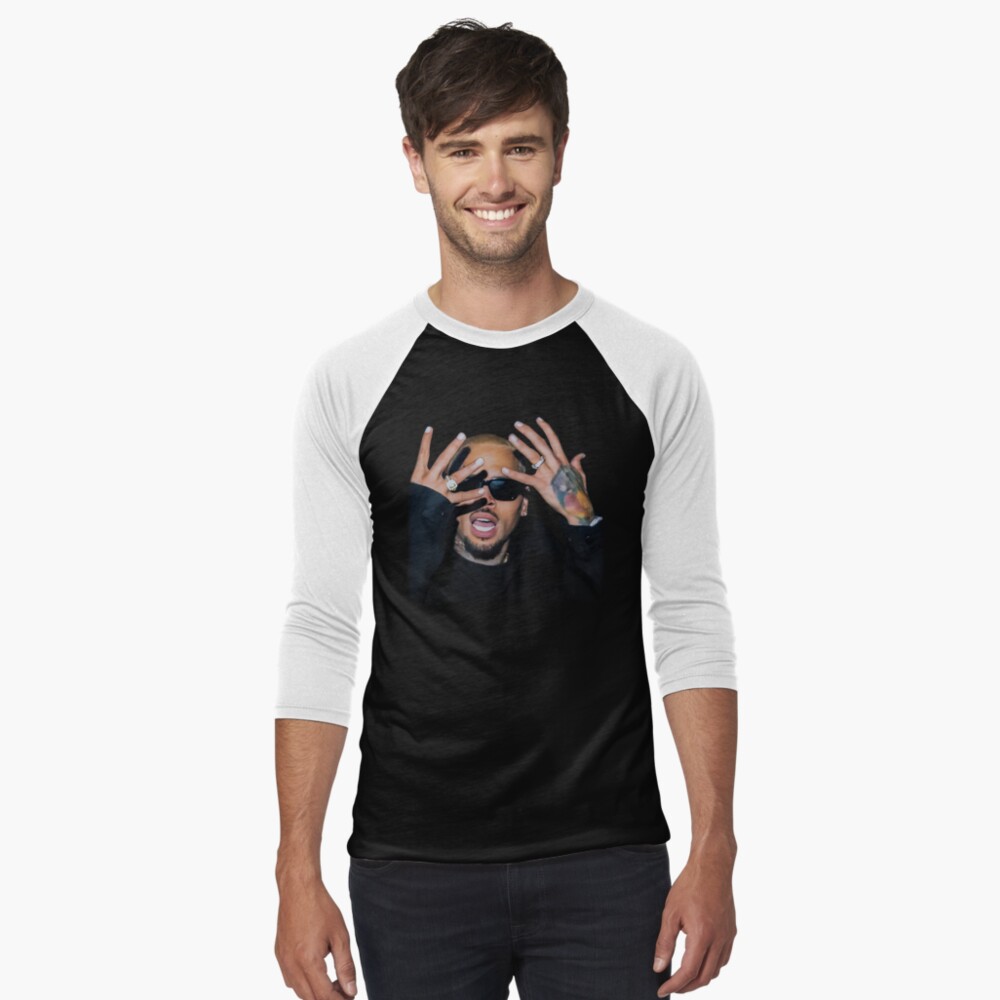 Chris Brown Graphic Baseball Tee | Y2K R&B Concert Merch