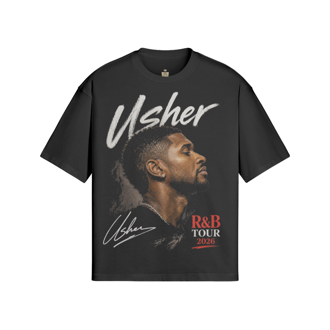 Usher R&B Tour 2026 Vintage Bootleg Rap Tee