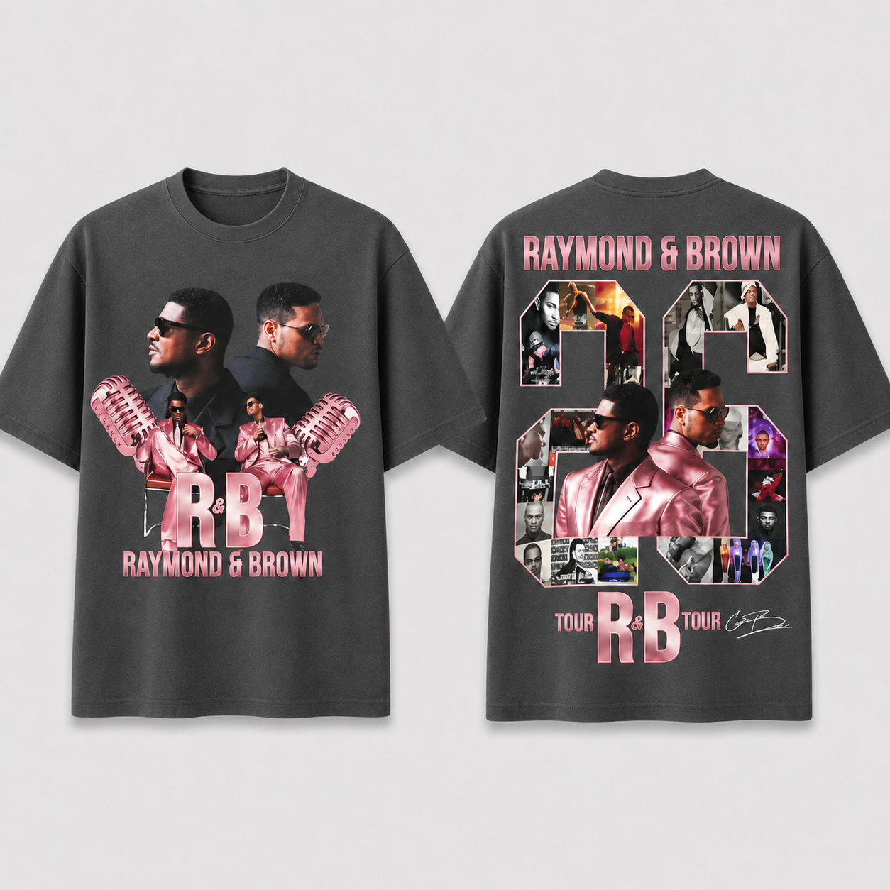 Raymond & Brown Tour 26 Shirt | Vintage Usher Chris Brown Tee