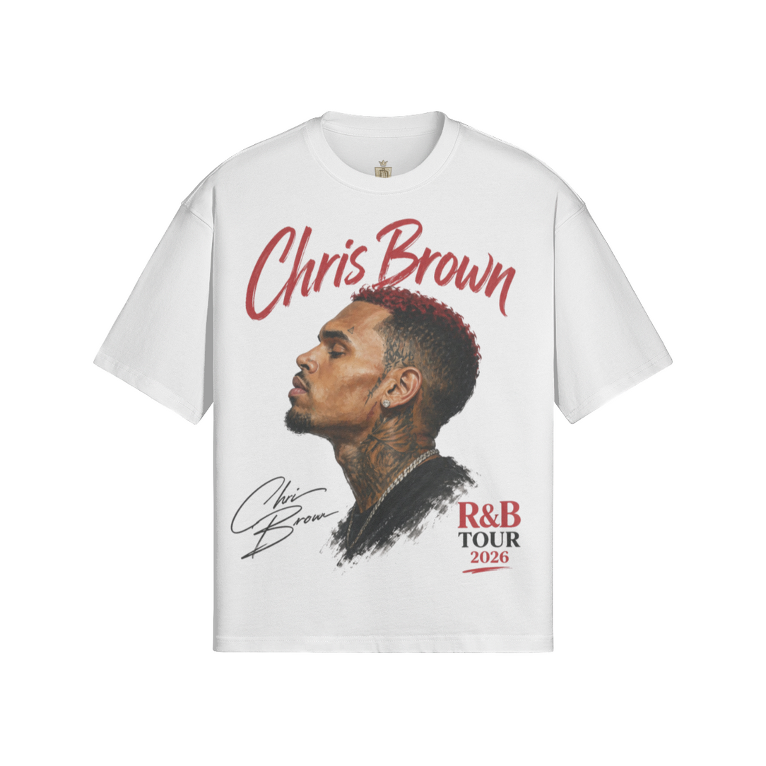 Chris Brown R&B Tour 2026 Vintage Graphic Tee | Concert Merch