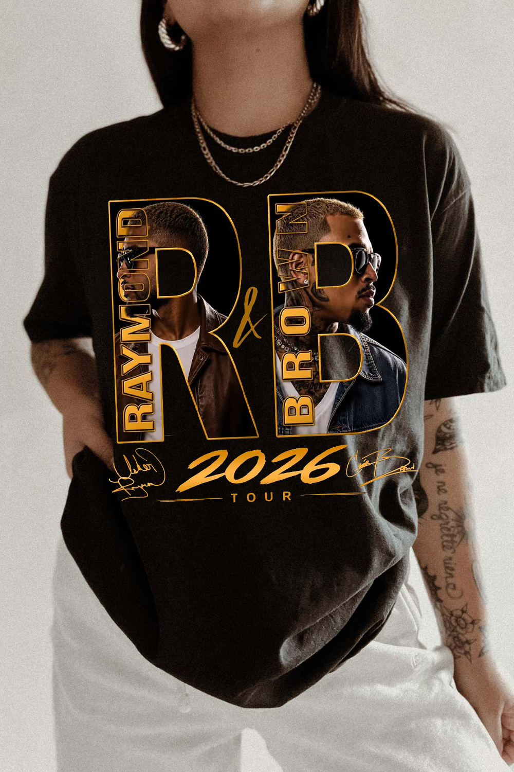 Raymond & Brown 2026 Tour Tee | Vintage R&B Concert Graphic Shirt